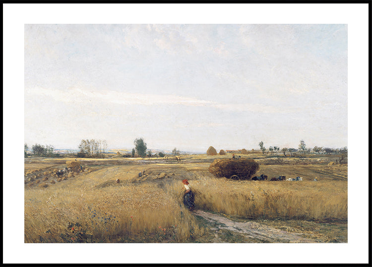 The Harvest by Charles-François Daubigny Poster