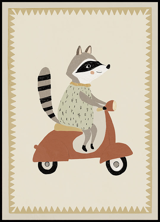 Drivingraccoon Poster