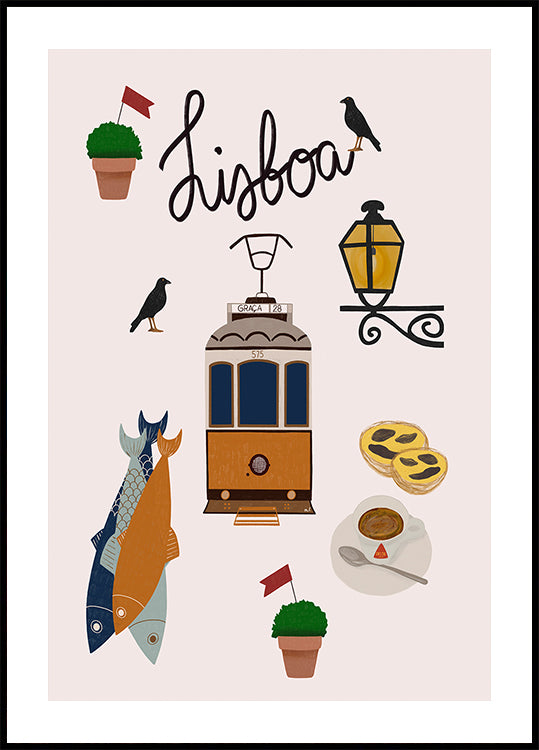 Lisbon Travel Poster
