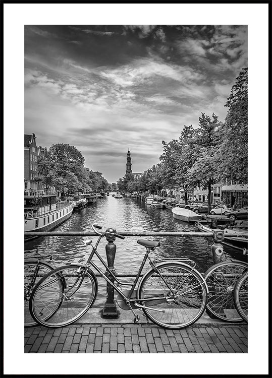Typical Amsterdam - Monochrome Poster