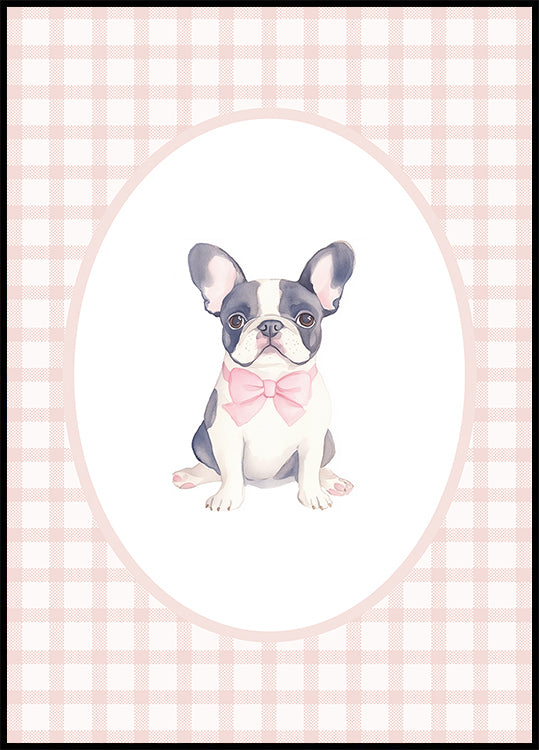 French Bulldog Watercolor Poster