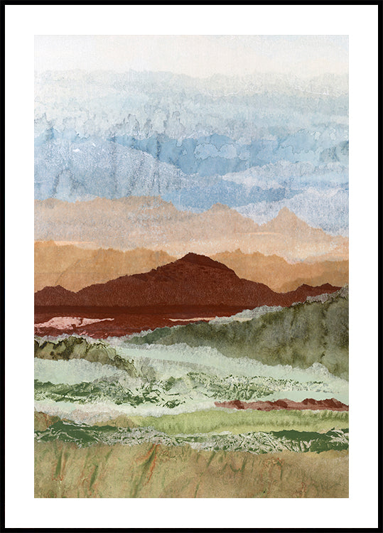 Plateau Mirage Portrait Poster