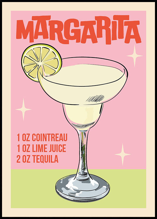 Margarita Cocktail Poster