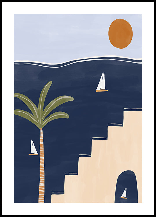 Sailboats Poster