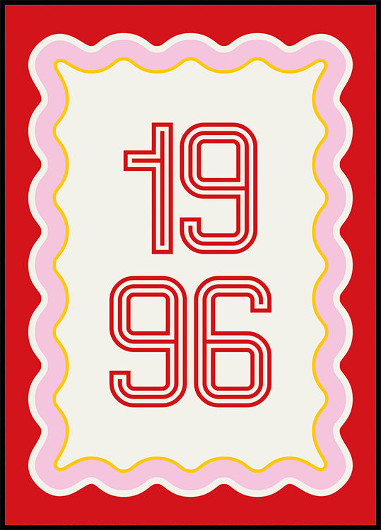 Your Year in Retro Style Personal Poster