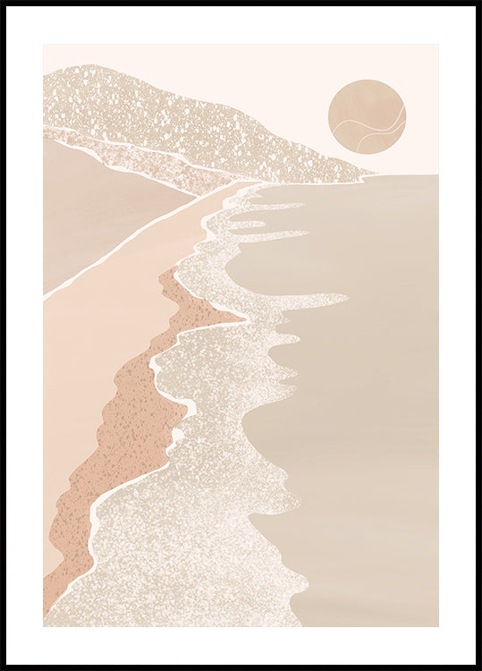 Abstract Seaside Poster