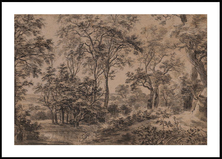 Anthonie Waterloo Wooded Landscape Poster
