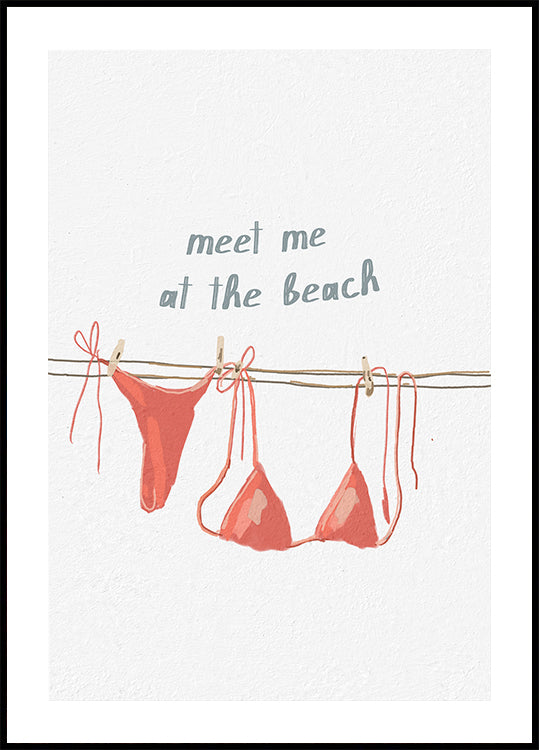 Meet Me at the Beach Poster