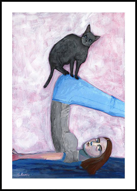 Yoga with my Cat Poster