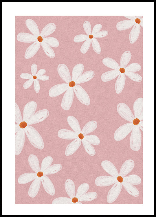 Little White Flowers Poster