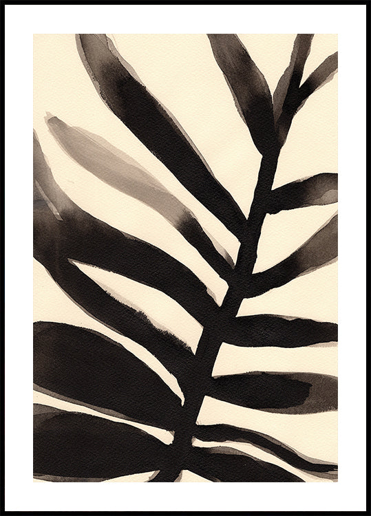 Branches in Black and Beige I Poster
