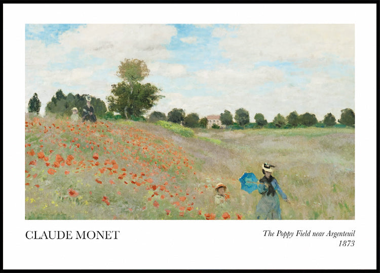 The Poppy Field near Argenteuil Poster