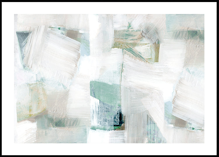 Whispers of White and Blue Poster