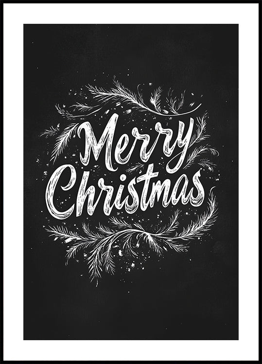 Holiday Chalk Wishes Poster