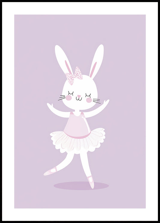 Ballerina Bunny Poster