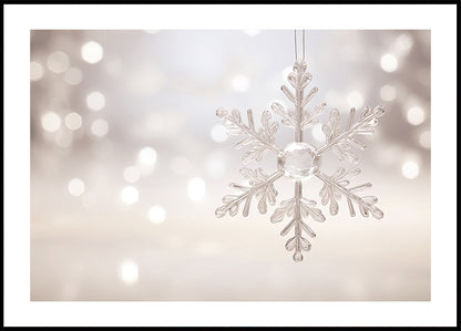 Christmas Snowflake Decoration Poster