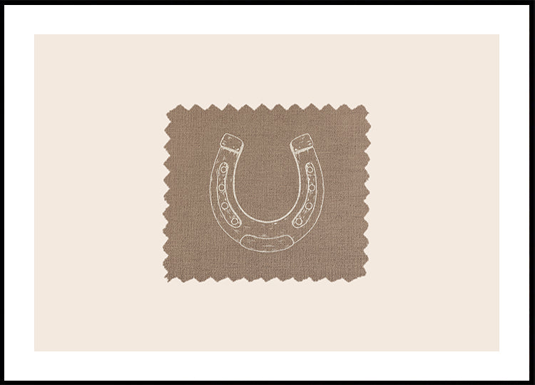 Rustic Horseshoe Poster