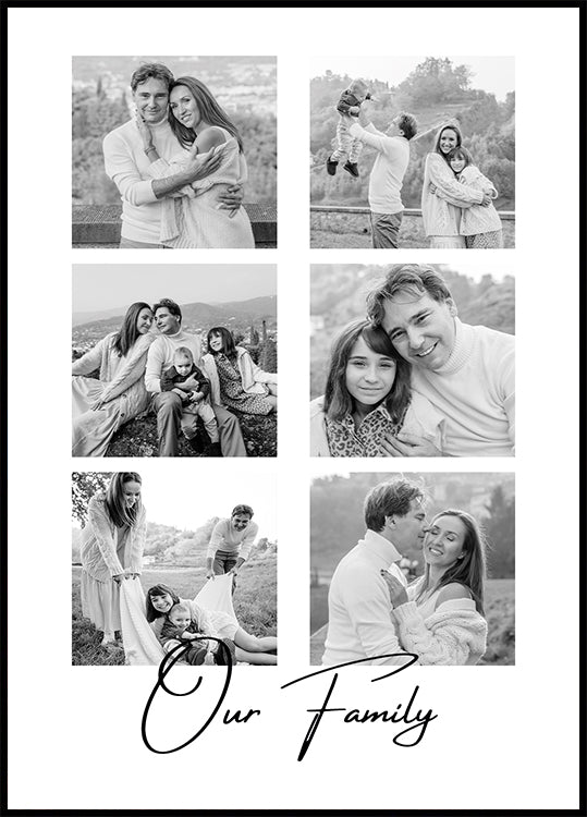 Our Family Collage Poster