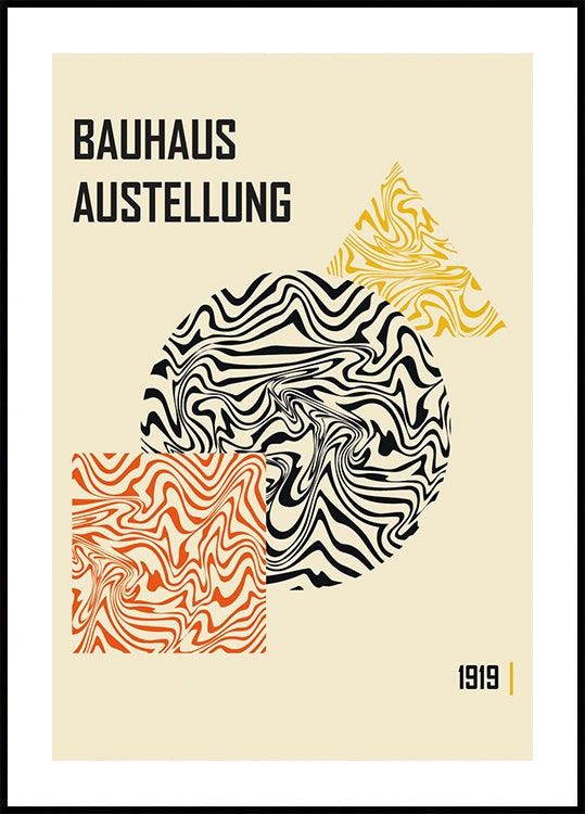 Bauhaus Color Shapes No.2 Poster