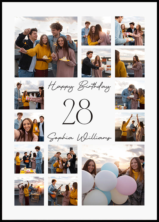 Happy Birthday Personalized Poster