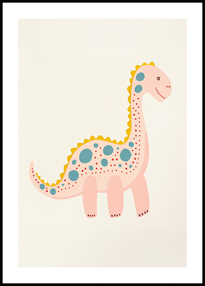 Happy Spotted Dino Poster
