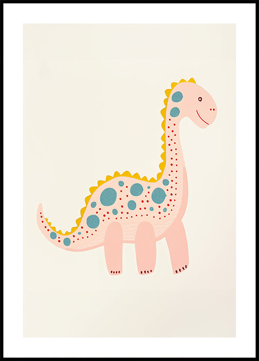 Happy Spotted Dino Poster