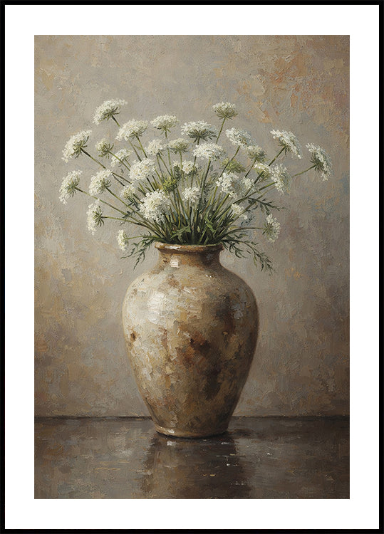 Rustic Flower Vase Poster