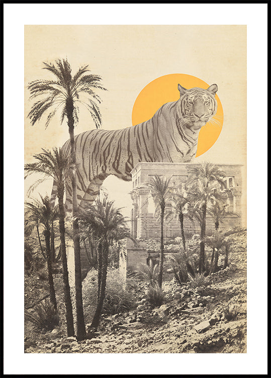 Giant Tiger In Ruins