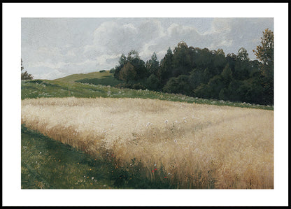 Golden Fields Landscape Poster