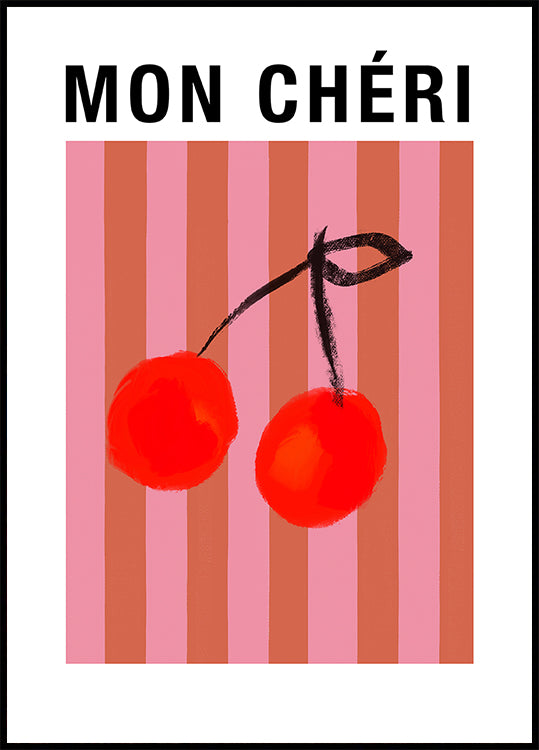 Stripedcherries Ratioiso Poster