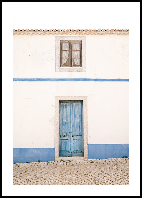 Ericeira Blue Door Poster