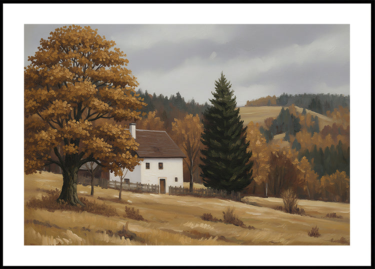 Fall Oil Landscape No 2 Poster