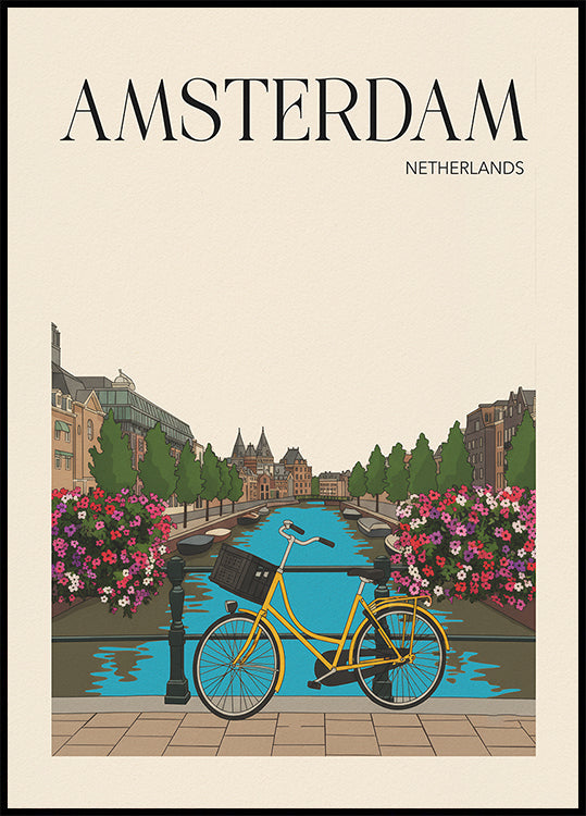 Amsterdam Travel Poster Poster