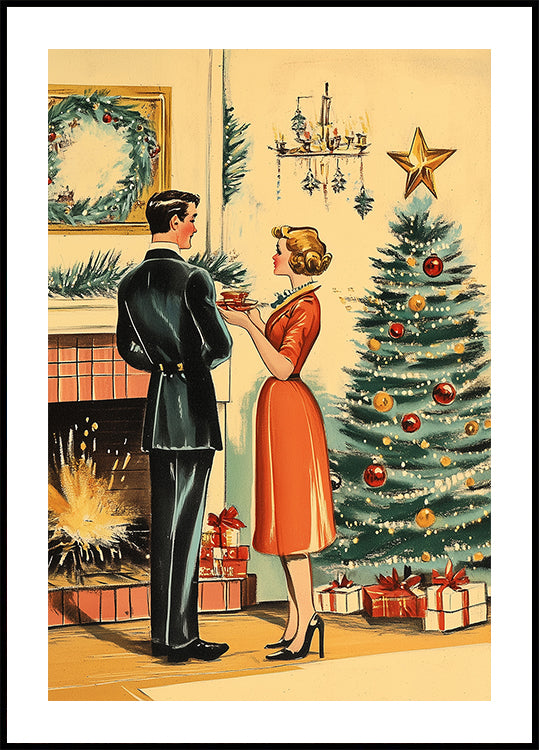 Retro Christmas Poster