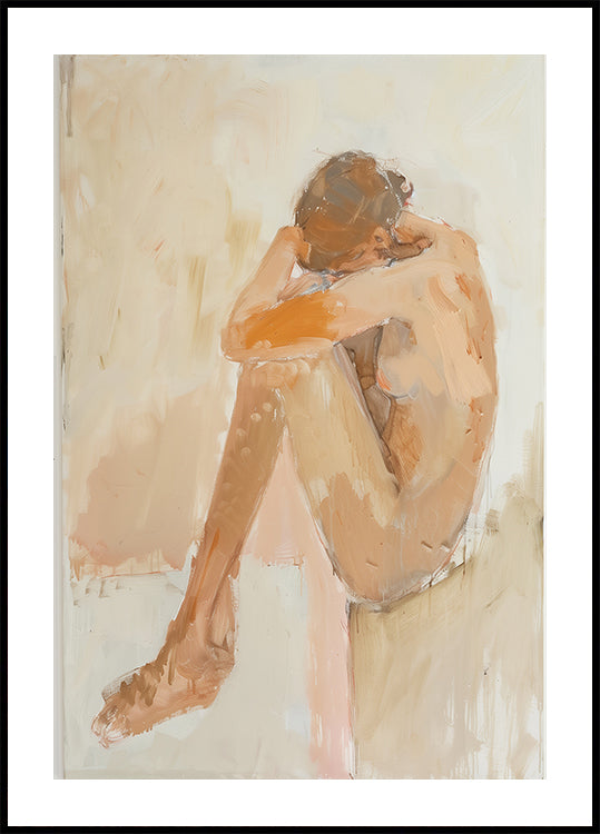 Woman In Bathroom  Poster