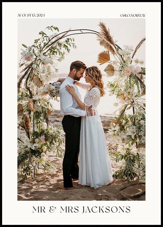 Personalized Wedding Photo Poster