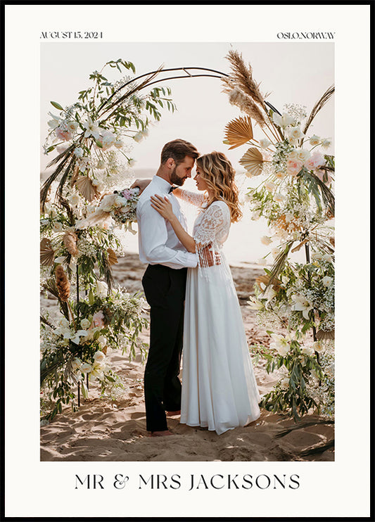 Personalized Wedding Photo Poster