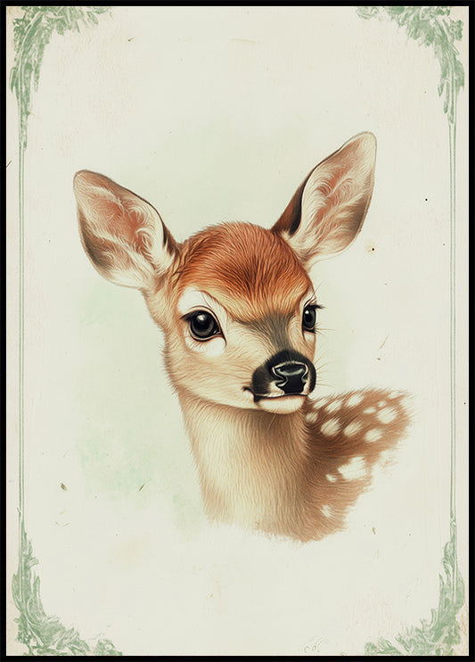 Baby Deer Poster
