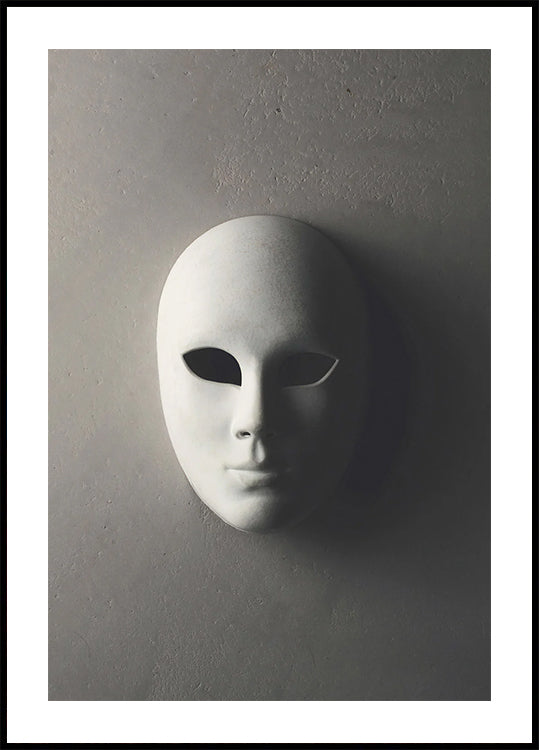Mask on the Wall Poster