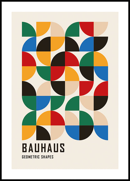 Bauhaus Geometric Shapes No.3  Poster