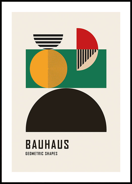Bauhaus Geometric Shapes №4 Poster