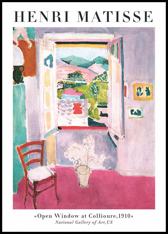 Open Window at Collioure Poster