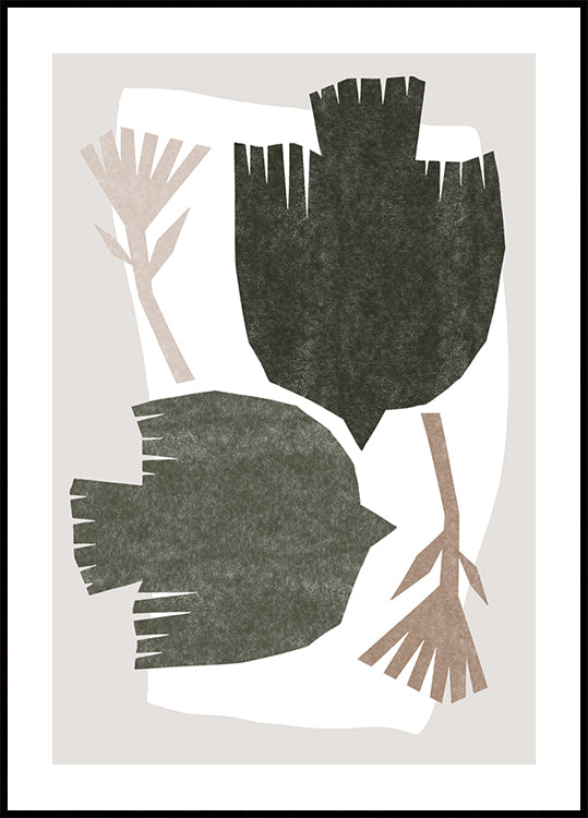 Abstract Birds Flight Poster