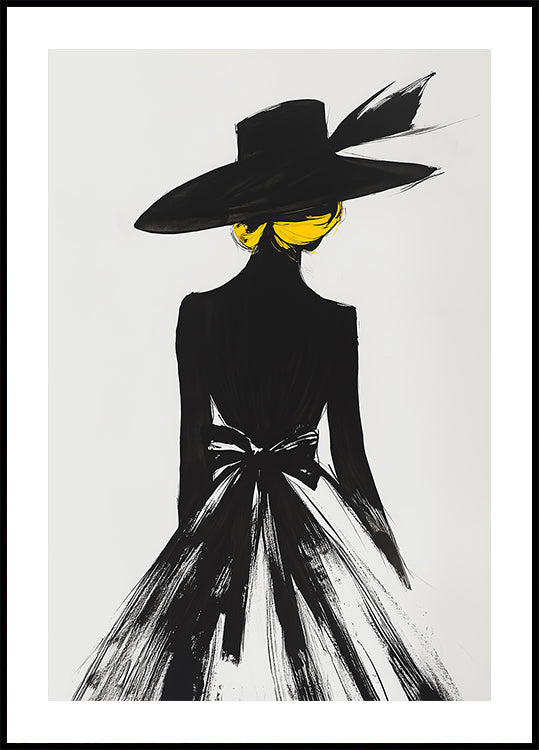 The Lady In the Black Hat Poster