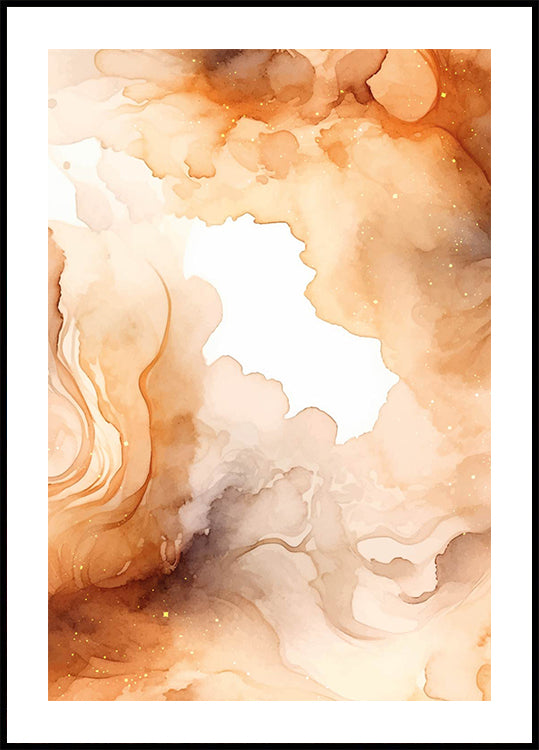 Abstraction in Autumn Colors Poster