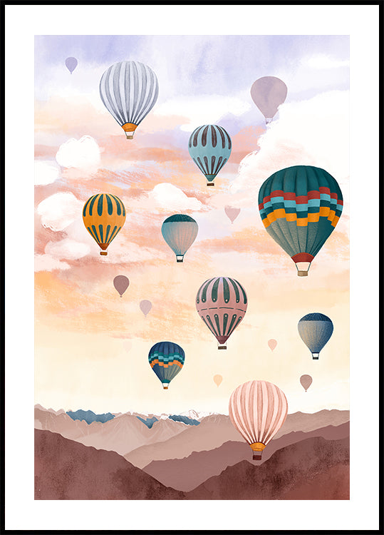 Airballoon Sky Poster