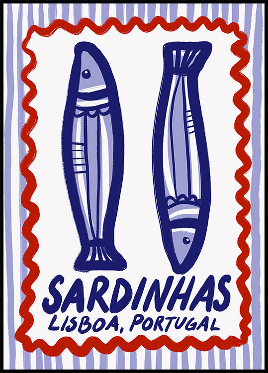 Lisbon Sardines Delight Poster