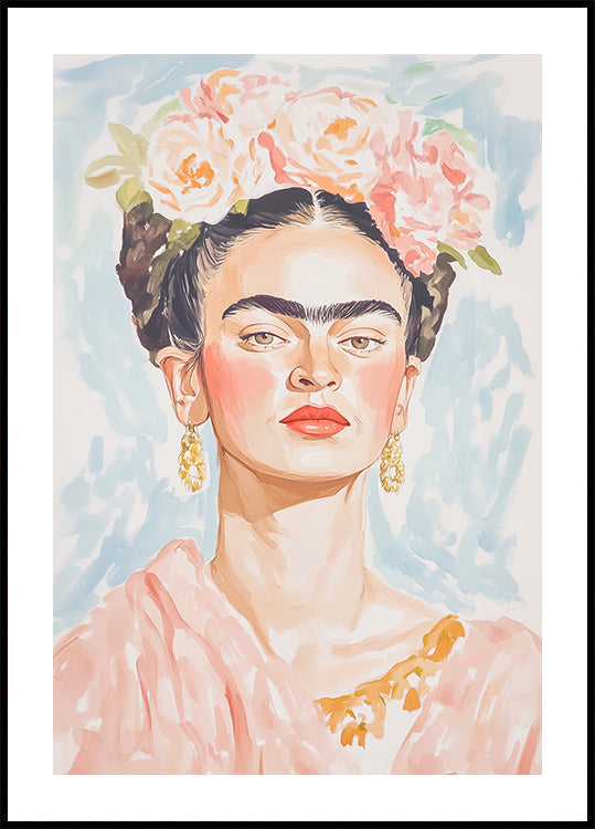 Frida Pastel Color Poster
