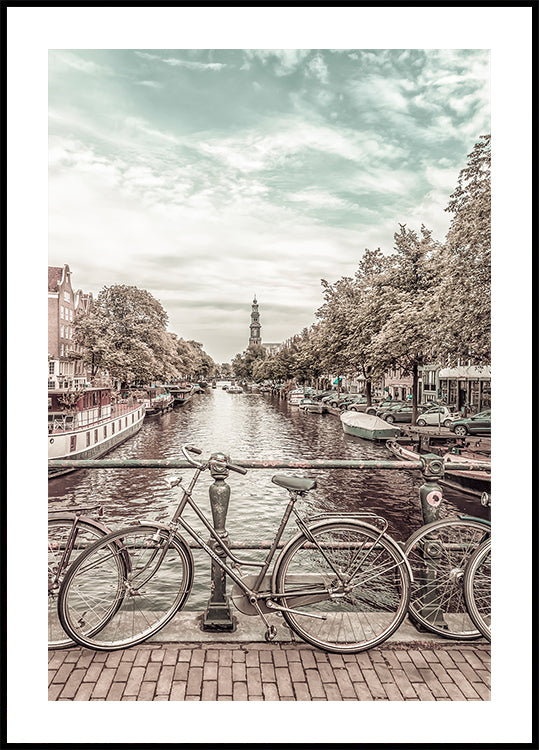 Typical Amsterdam | urban vintage style Poster