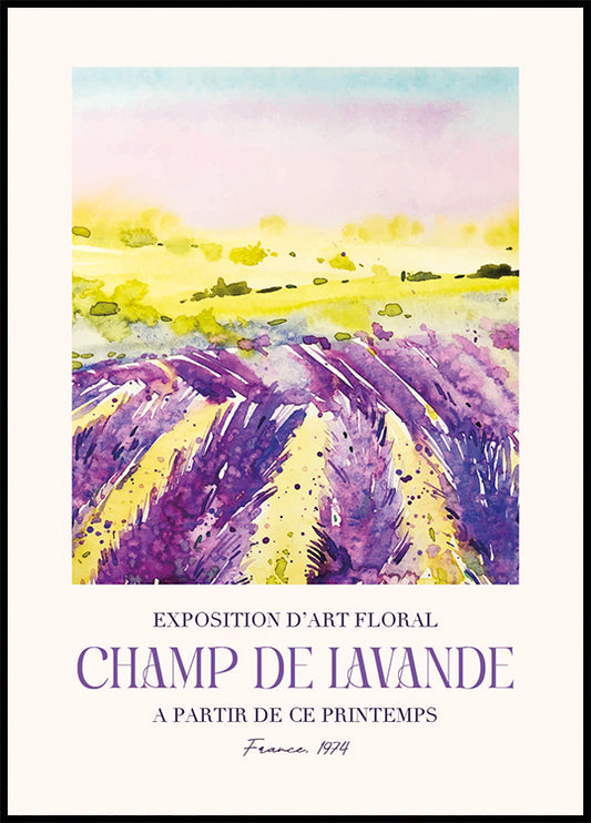 Champ De Lavande Poster